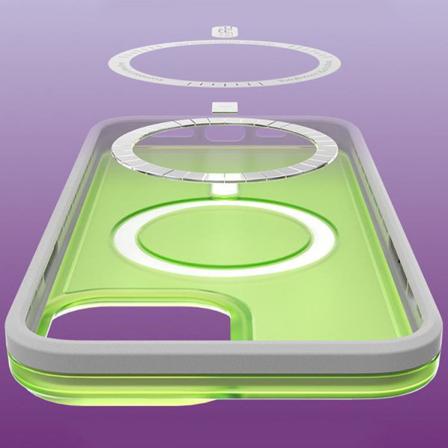 Kingxbar Iphone 13 Skal Magsafe Pqy Fluorescence - Svart