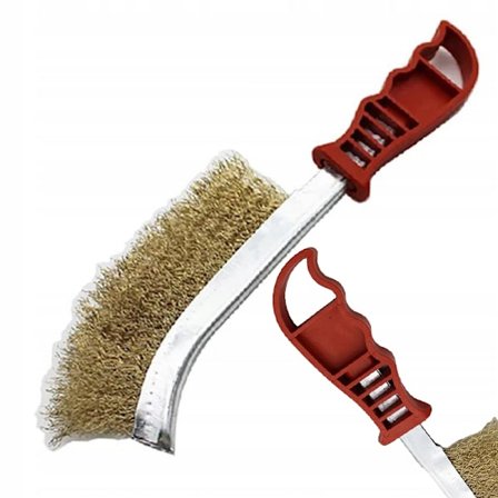 Messingbørste 235Mm – Ergonomisk Plastgreb | til Rengøring af Metal | Høj Ydeevne | 80G