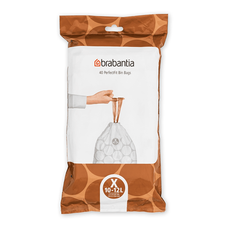 BRABANTIA Avfallspose PerfectFit 40stk X 10-12l