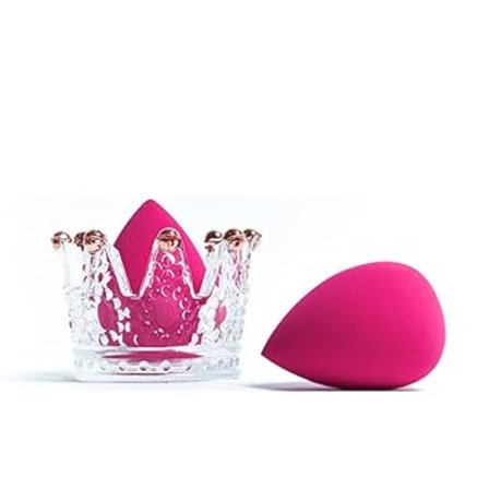 (2 stk.) Opbevaringsstativ til beautyblender Glasopbevaring Svampe makeup æg stativ Pudderkvast tørrestativ (ekskl. pudderkvast)