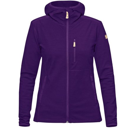 Fjällräven Women's Keb Fleece Hoodie Women Mid layer tops Purple XS