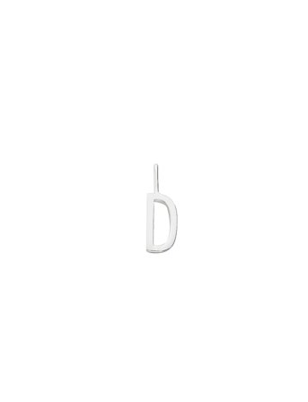 Design Letters 10Mm 925 Sterling Silver A-Z - Silver - ONE SIZE