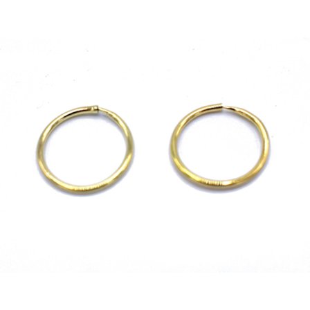 Guldfärgade ring örhängen