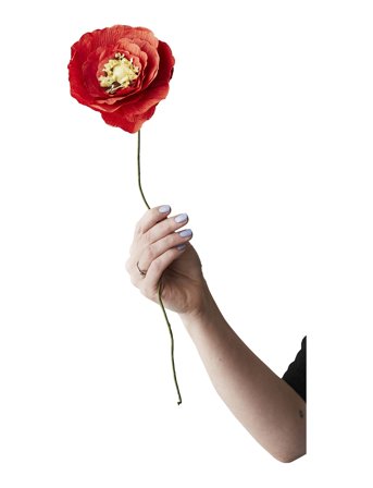 Studio About Paper Flower - Red - L:44CM