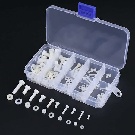 150 st set skruvar och muttrar sortiment skruvar skruv mutter bricka set