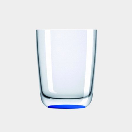 Vaso de plástico Palm Verre Highball Bleu Marine, antideslizante, transparente/azul, 42 cl