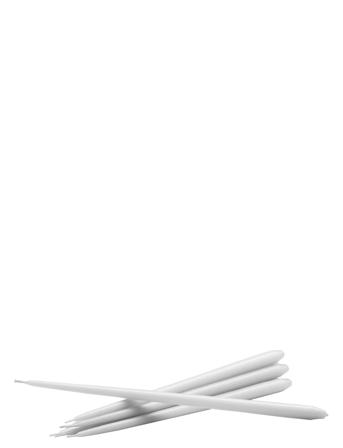Stoff Taper Candles By Ester & Erik, Box With 6 Pieces Home Decoration Candles Pillar Candles Hvit STOFF Nagel