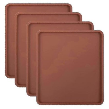 Silikone Dehydrator Måtter 4-pak til Excalibur Mill Cabela, Nonstick Bakkeindlæg Højkvalitets Fødevaregodkendte Silikone Dehydrator Ark med Hævede 