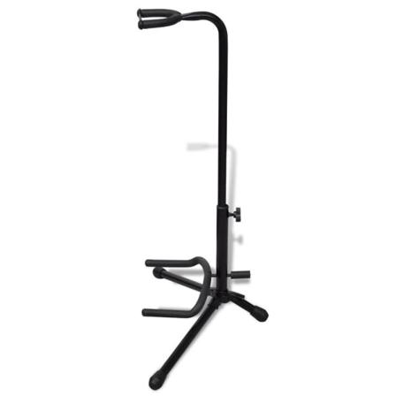 Vidaxl Gitarrställ Vikbar 66-80cm Enkel Svart