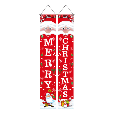 1 Par Julbannerdörr Home Hotel Couplet Xmas Festival