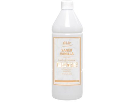 Liv Luktförbättrare Saner Vanilla 1L - Lyreco - Städ och hygien - Luktförbättrare - Sprayer och flaskor