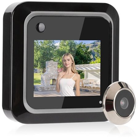 Dörrkikare, Batteridriven Dörrkikare, 145° Vidvinkel HD Säkerhetslägenhet för Hemmet, av DEBUNS