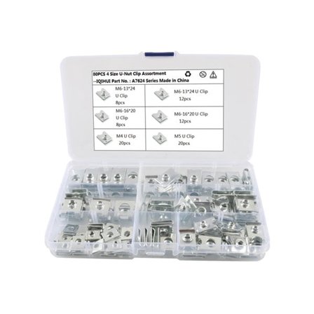 U-Clip till bil - 80-pack