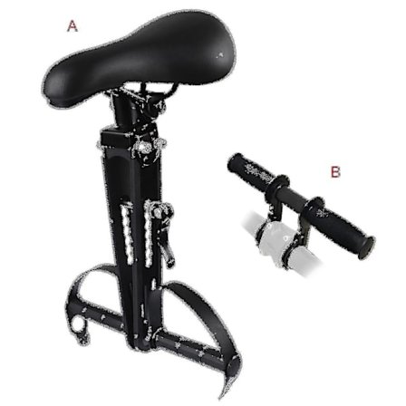 2024 børnecykelsæde til mountainbikes, formonteret cykelsæde, nemt at montere til børn B