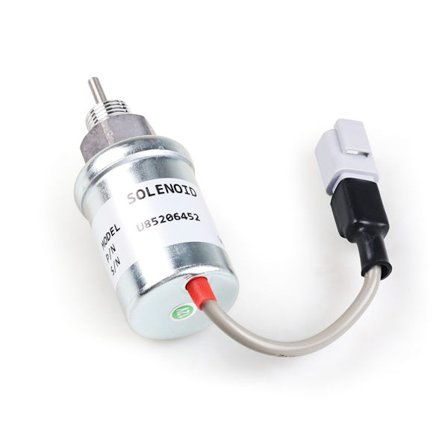 Elektrisk U85206452 Avstängningsmagnet för Perkins 402D 403D 404C 403C 12V Bränsleavstängning magnetventiler