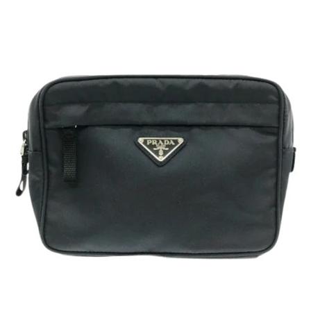 Prada Vintage Pre-owned Canvas prada-Tass , Zwart , Dames , Maat: ONE Size Vintage Tassen