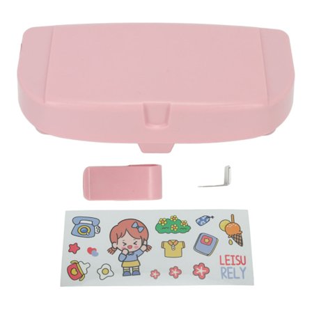Multifunktionel Bil Solbrilleholder Organizer med Klips Pink