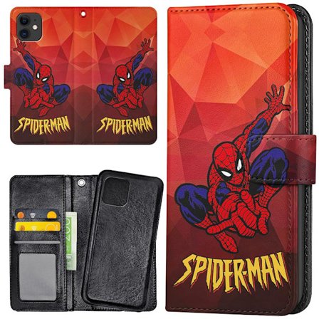 iPhone 12/12 Pro - Plånboksfodral/Skal Spider-Man