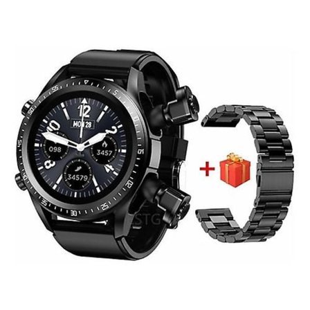 Jm03 Smart Watches Tws Bluetooth Headset Trådlösa hörlurar Två i ett 1,28 tums samtal Musik Sport Fitness Band Puls Blodtrycksmätare Smart