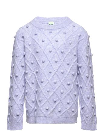Lambswool Structure Sweater Villapaita Sininen FUB