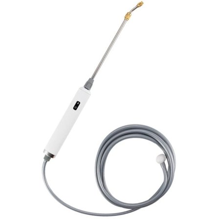 Elektrisk sprøytepistol med 3 dyser, vanningspistol i rustfritt stål, kompakt uttrekkbar vannpistol for hagearbeid