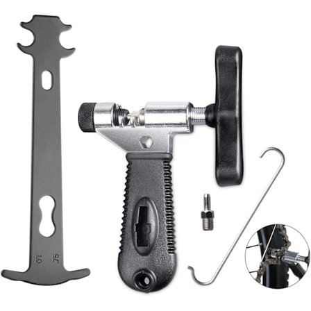 2 stk. kædebryder værktøj, universel til 7 8 9 10 hastighedskæde led fjernelse med rustfrit stål backup pins, nem at bruge cykelkæde splitter cutter