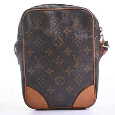 Louis Vuitton Vintage, Pre-owned Canvas louis-vuitton-bags Bruin, unisex, Maat:ONE Size,grain leather