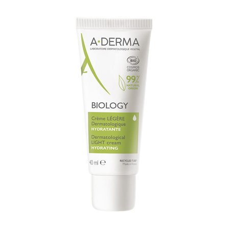 A-DERMA Biology Hydrating Light Face Cream 40 ml, Skincare, Ansigtspleje, Dagcreme