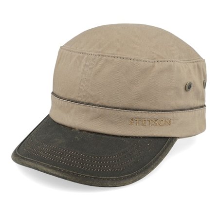 Stetson - Beige army Czapka Z Daszkiem - Cap Cotton Khaki/Brown Army @ Hatstore