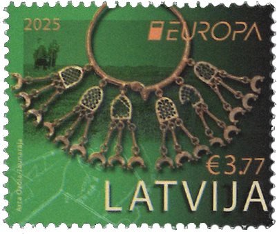 Letland - EUROPA 2025 Nationale arkæologiske opdagelser - Postfrisk frimærke