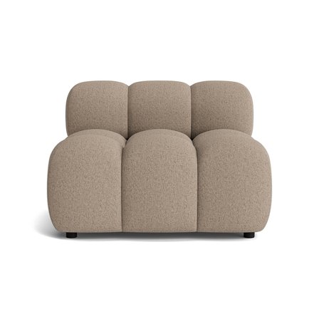 Puffy 1 personers modul - Montreal Mørk Beige - 95x95x64 - Lænestol