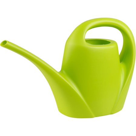 Plast hagekanne med vanningsdyse, blomsterkanne med buet håndtak, ca. 3 L lysegrønn