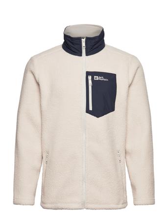 Kingsway Jacket M Sweatshirts & Hoodies Fleeces & Midlayers Creme Jack Wolfskin