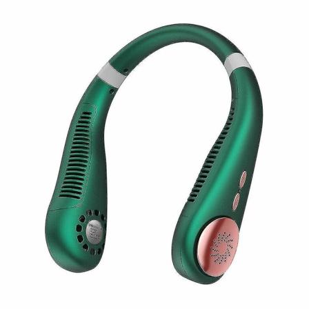 Kannettava USB-kaulapuhallin, ladattava, terätön, kaulapanta, laiska kaulaan ripustettava jäähdytin