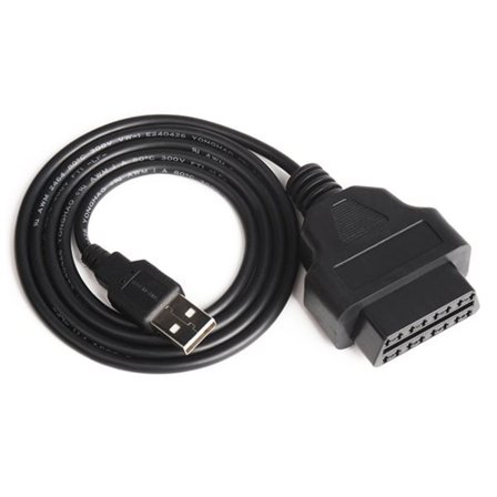 OBD2 naaras USB-kaapeli - 1 metrin diagnostiikka-adapterikaapeli