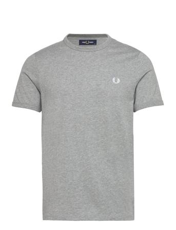 Ringer T-Shirt T-shirts Short-sleeved Grå Fred Perry*Betinget Tilbud