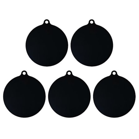 5-pakning Elektrisk Induksjonstopp Beskyttelsesmatte Sklisikker Matte Silikonplate Ripebeskyttelse Varmeisolert Matte, Svart