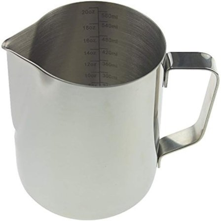 600 ml mælkekande i rustfrit stål til kaffemaskine, til mælkeskumning