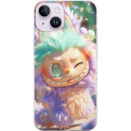Kompatibel Mobilcover til Apple Apple iPhone 14 Plus Sød fantasy-karakter med fluffy pels, pastelfarver og kawaii-stil, legende illustration til bør