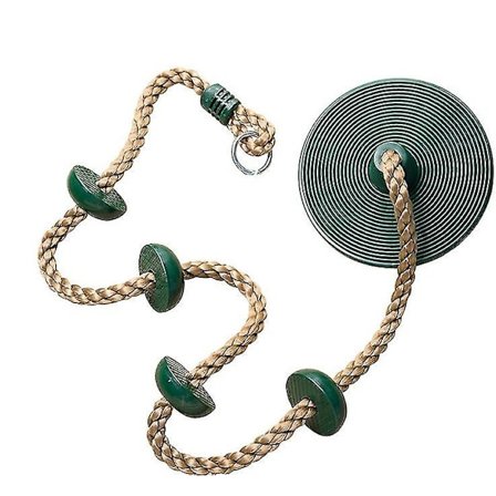 Kiipeilykeinu, kiipeilyköysi, levykeinu jalkatuella, set, ulkokäyttöön, takapiha, leikkikenttä