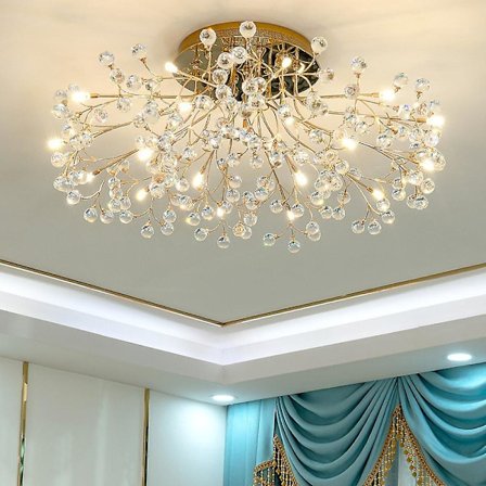 75cm Ø Loftlampe i Moderne Design - Metal - 220-240v