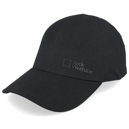Jack Wolfskin - Black flexfit Czapka Z Daszkiem - Lucid Cap Black Flexfit @ Hatstore