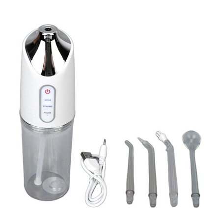 Elektrisk tandirrigator 360 roterande munstycke 3 lägen Plackborttagare Dental Oral Cleaner