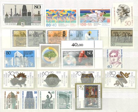 Berlin - Årgang 1987 - Postfrisk
