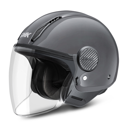 Casco Jet SMK Laminar Flat Grigio Scuro XL