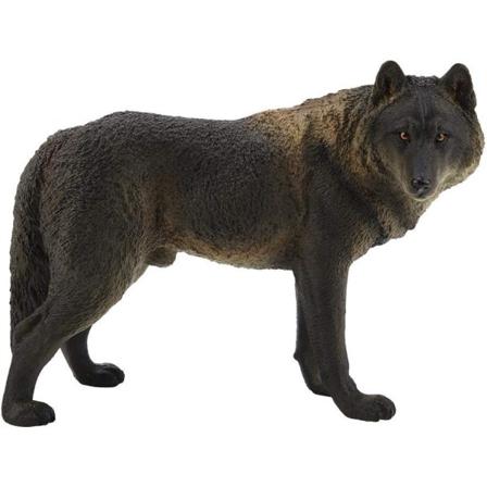 CDQ Barnsimulering vilda djur varg modell prydnadsleksak (D)