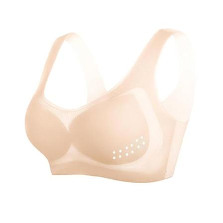 Ice Silk Lifting Bra Ion Lymfvitet Detoxification Shaping Beige M