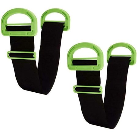 ING A 2 nosto- ja siirtohihnaa tukevilla kahvoilla, kantavuus jopa 272 kg, huonekalujen, laatikoiden, patjojen ja rakennusmateriaalien siirtoon