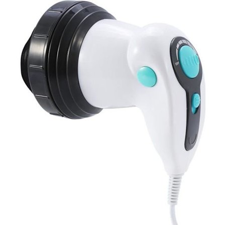 Massageapparat - Infrarød - Slankende vibration - 3 udskiftelige hoveder - Grøn - 25W