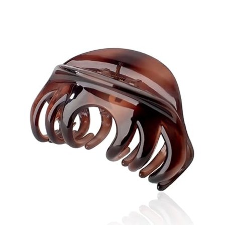 [COQQ] Stor chic hårklämma i organisk glas för styling, inomhus och utomhus